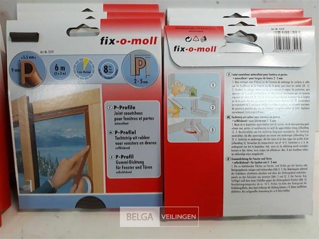 10 x tochtband bruin 9x5,5 mm 6 m - afbeelding 3 van  3