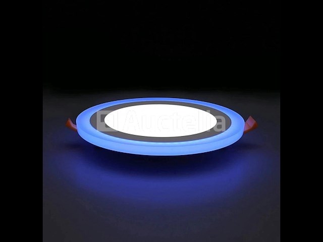 10 x tweekleurig led-paneel – blauw/wit – 24w (18w + 6w) – aan/uit – binnen – smd – 245 mm - afbeelding 2 van  5