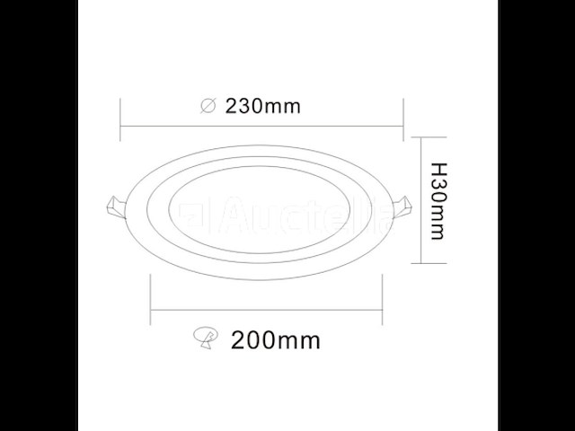 10 x tweekleurig led-paneel – blauw/wit – 24w (18w + 6w) – aan/uit – binnen – smd – 245 mm - afbeelding 3 van  5