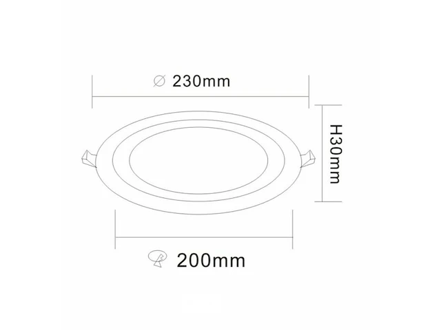 10 x tweekleurig led-paneel – blauw/wit – 24w (18w + 6w) – aan/uit – binnen – smd – 245 mm - afbeelding 4 van  6