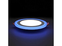 10 x tweekleurig led-paneel – blauw/wit – 24w (18w + 6w) – aan/uit – binnen – smd – 245 mm - afbeelding 1 van  5