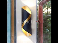 10 x tweerichtings led wandlamp – 2x3w – 3500k neutraal wit – zwart – ip54 (sw-35) - afbeelding 2 van  4