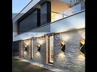 10 x tweerichtings led wandlamp – 2x3w – 3500k neutraal wit – zwart – ip54 (sw-35) - afbeelding 4 van  4