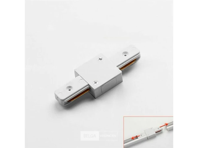 10 x verbinding voor 1 fase 2 draden railsystem wit - afbeelding 1 van  2