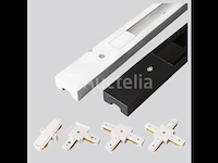10 x verbinding vorm x voor 1 fase 2 draden railsystem wit - afbeelding 1 van  2