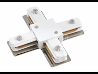 10 x verbinding vorm x voor 1 fase 2 draden railsystem wit - afbeelding 2 van  2