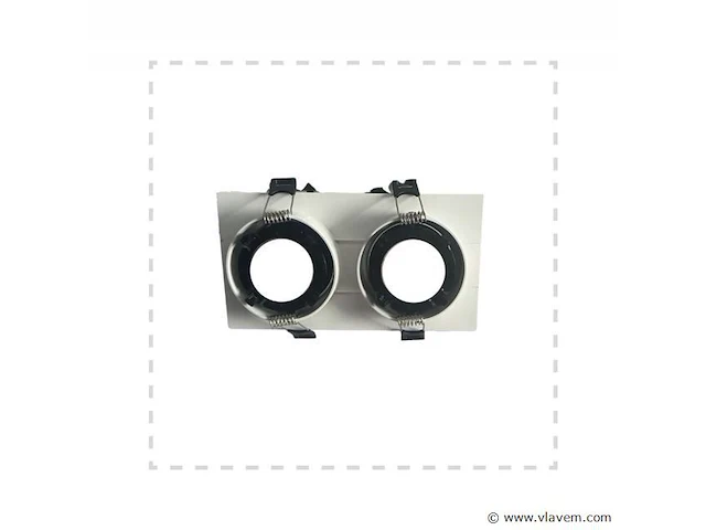 10 x verstelbare inbouwspot (ep-2) – gu10 – wit/zwart – verstelbare binnenring - afbeelding 3 van  4