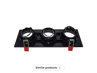 10 x verstelbare inbouwspot (ep-3) – gu10 – zwart – verstelbare binnenring - afbeelding 3 van  4