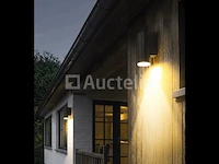 10 x verstelbare led wandlamp – sw-145 – 5w – 3500k warm wit – zwart – ip54 – aluminium - afbeelding 4 van  5