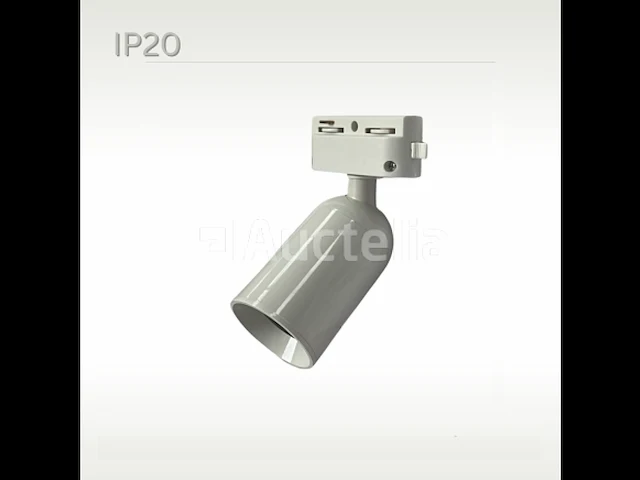 10 x verstelbare railspot met gu10 fitting (wit) - afbeelding 4 van  5