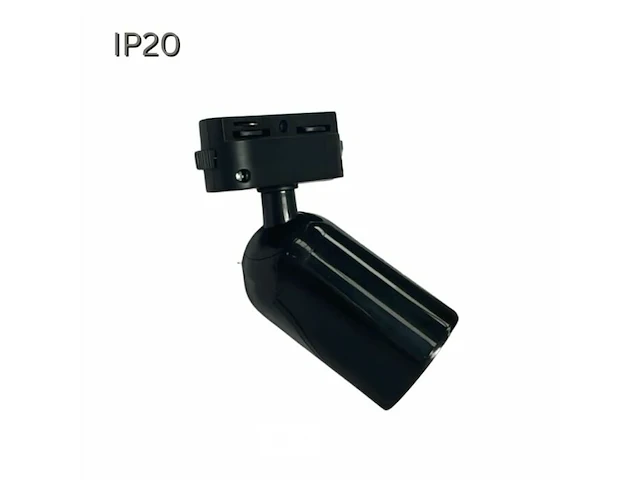 10 x verstelbare railspot met gu10 fitting (zwart) - afbeelding 5 van  6