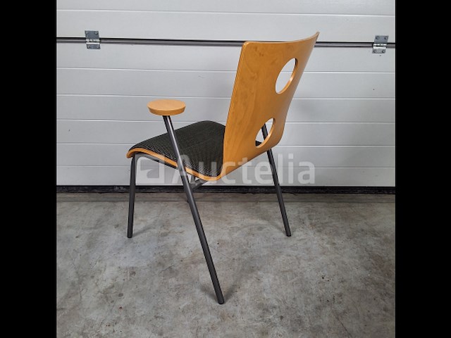 10 x vintage stoel drisag occhio van roel vandebeek voor drisag met armleuning - afbeelding 5 van  6