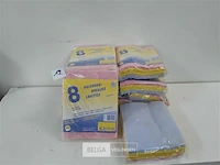 10 x viscoze doekjes 36x38 cm 8 stuks mix kleuren - afbeelding 1 van  3