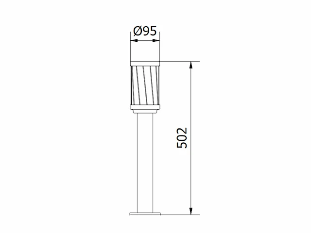 10 x wakiki 50 buiten lamp zwart - afbeelding 2 van  9