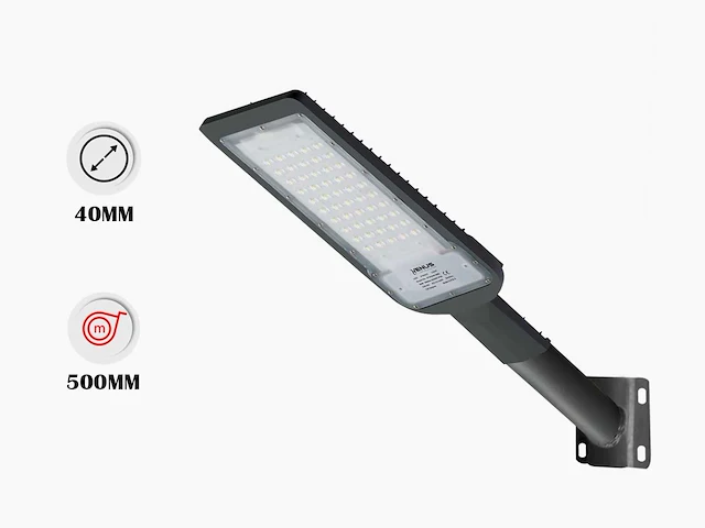 10 x wandbeugel 50 cm voor straatverlichting - grijs - diam ø40mm - afbeelding 1 van  2