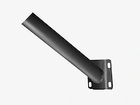 10 x wandbeugel 50 cm voor straatverlichting - grijs - diam ø40mm - afbeelding 2 van  2