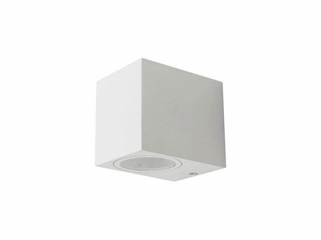 10 x wandlamp modern rechthoekig gu10 fitting zand wit waterdicht - afbeelding 2 van  4