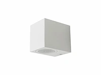 10 x wandlamp modern rechthoekig gu10 fitting zand wit waterdicht - afbeelding 2 van  4