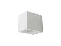 10 x wandlamp modern rechthoekig gu10 fitting zand wit waterdicht - afbeelding 2 van  4