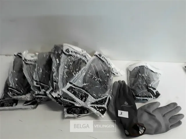 10 x werkhandschoenen montagehandschoenen pu coating maat 8 - afbeelding 1 van  3