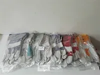 10 x werkhandschoenen uit leder mix modellen maat 10 xl