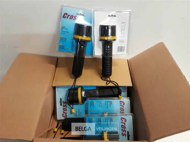 10 x zaklamp halogeenlamp 21 cm - afbeelding 2 van  3
