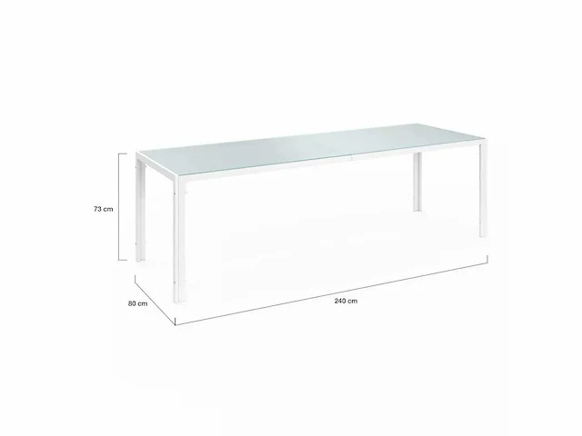 10-zits set in beige staal en gehard glas - afbeelding 6 van  8