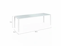 10-zits set in beige staal en gehard glas - afbeelding 6 van  8