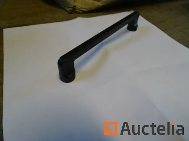 10 zwart gelakte design handgrepen voor meubilair lontan - afbeelding 2 van  3