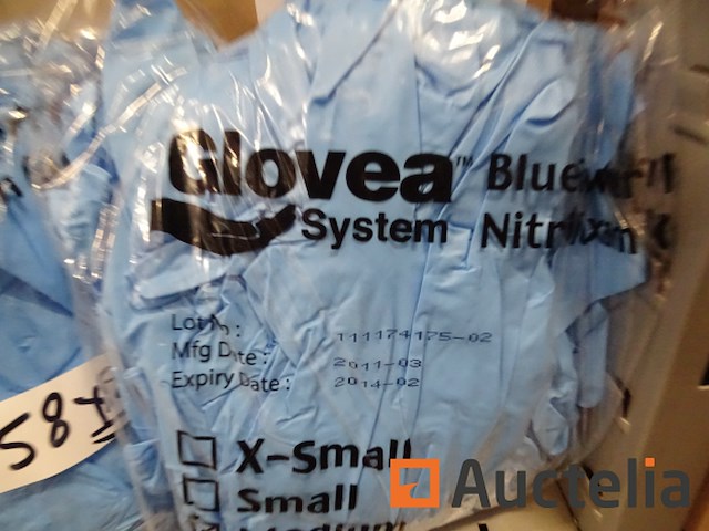 100 (+/-) paar glovea latex handschoenen (2 tassen) - afbeelding 4 van  4