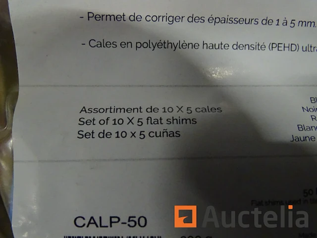 100 debarge calp-50 platte wiggen (2 zakjes van 50 stuks) - afbeelding 1 van  6
