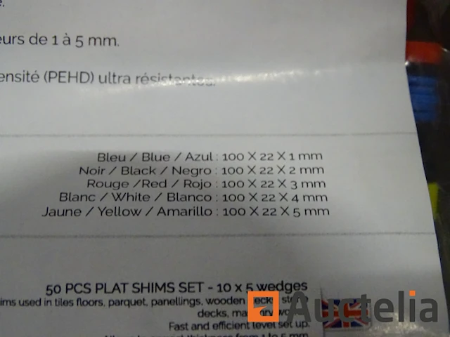 100 debarge calp-50 platte wiggen (2 zakjes van 50 stuks) - afbeelding 3 van  6