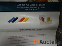 100 debarge calp-50 platte wiggen (2 zakjes van 50 stuks) - afbeelding 5 van  6