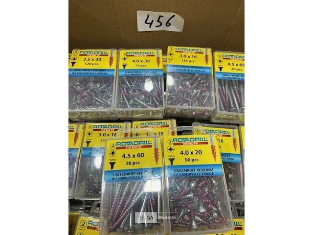 100 doosjes houtschroeven mix van verschillende maten - afbeelding 3 van  3