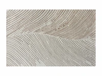 100% handgemaakt wollen reliëfkleed - 200 x 290 cm - 2200gr/m2 - ivoor - - afbeelding 2 van  5