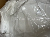100 kg hoogwaardige microvezel poetsdoeken, wit en blauw, reiniging - afbeelding 2 van  5