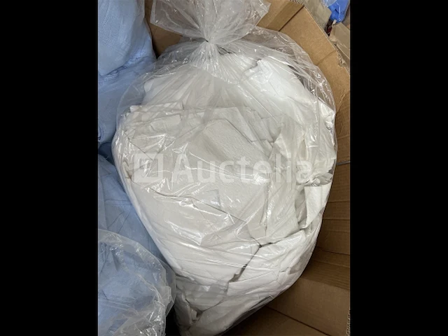 100 kg hoogwaardige microvezel poetsdoeken, wit en blauw, reiniging - afbeelding 3 van  5