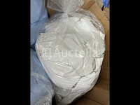 100 kg hoogwaardige microvezel poetsdoeken, wit en blauw, reiniging - afbeelding 3 van  5