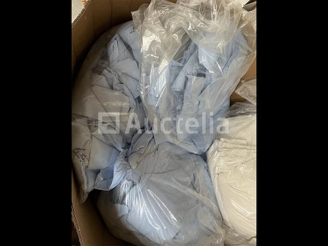 100 kg hoogwaardige microvezel poetsdoeken, wit en blauw, reiniging - afbeelding 4 van  5