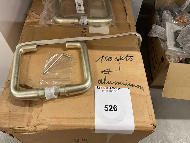 100 sets aluminium deurklinken - afbeelding 2 van  5