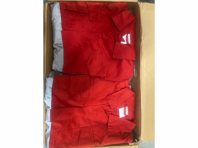 100 stuks rood overall met of zonder rws reflectie - afbeelding 6 van  7