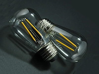 100 x 2w 2700k e27 st45 filament shockproof led bulb - afbeelding 7 van  9
