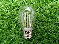 100 x 2w e27 s14 filament plastic shockproof led bulb 2700k - afbeelding 6 van  8