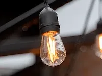 100 x 2w e27 s14 filament plastic shockproof led bulb 2700k - afbeelding 1 van  8