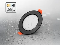 100 x 4.9w cct 3 kleur inbouwspot watredicht zwart - afbeelding 2 van  4