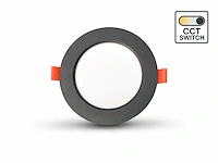 100 x 4.9w cct 3 kleur inbouwspot watredicht zwart - afbeelding 3 van  4