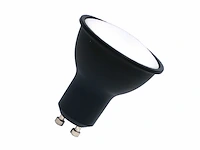 100 x 4.9w gu10 led spot 4000k zwart - afbeelding 1 van  2