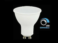 100 x 4.9w gu10 led spot dimbaar 3000k - afbeelding 1 van  2