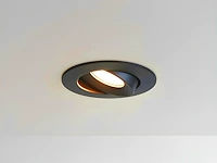 100 x 4.9w smd led inbouwspot 3000k zwart met lens - afbeelding 3 van  6