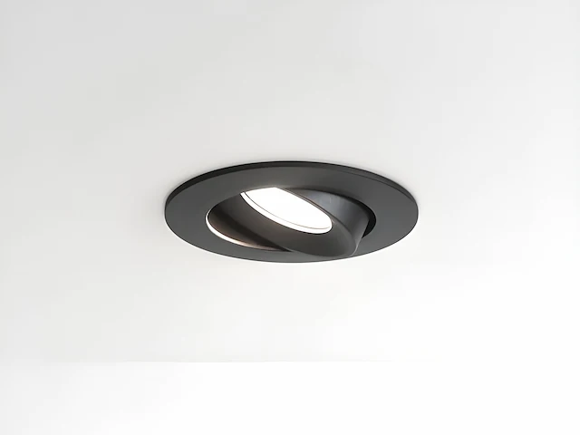 100 x 4.9w smd led inbouwspot 6000k zwart met lens - afbeelding 3 van  6